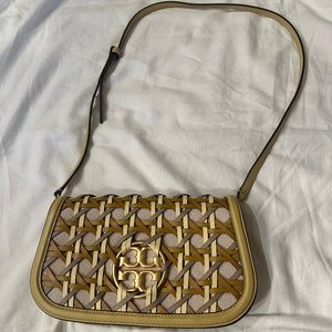 Rare Tory Burch basket weave bag